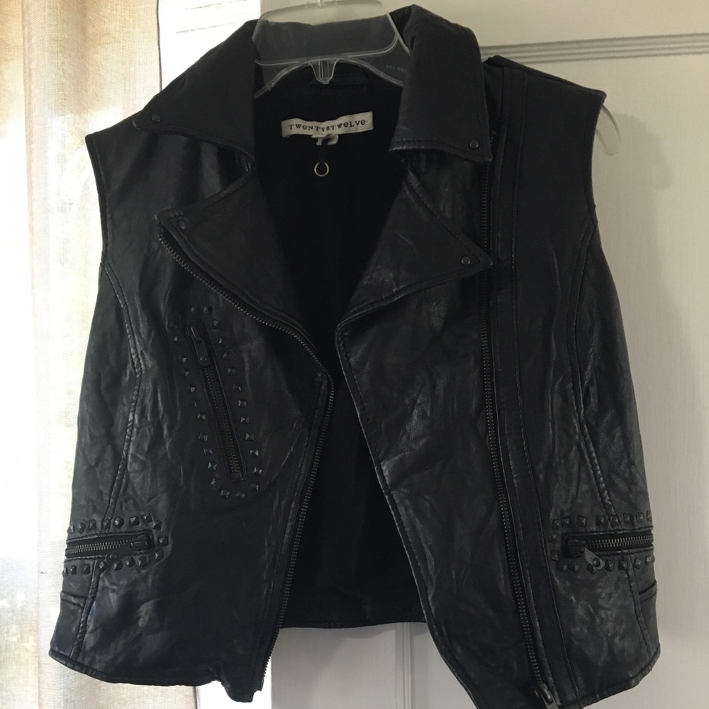 Designer REAL leather vest